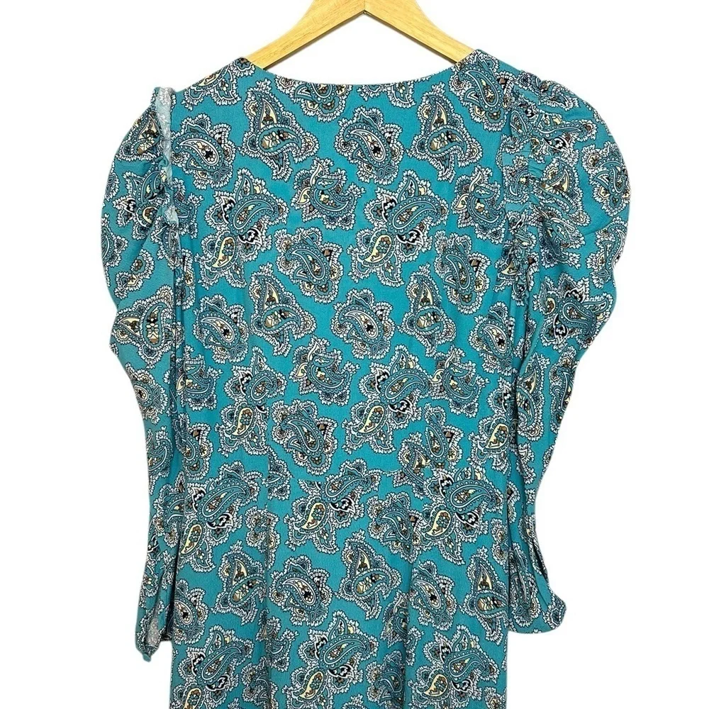 J.Crew Drapey Puff Sleeve Maxi Dress in Paisley Bunch 00